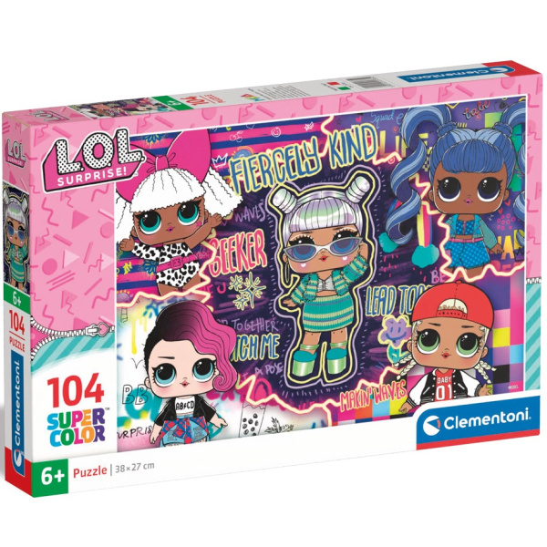 Clementoni - Puzzle 104 L.O.L Surprise!