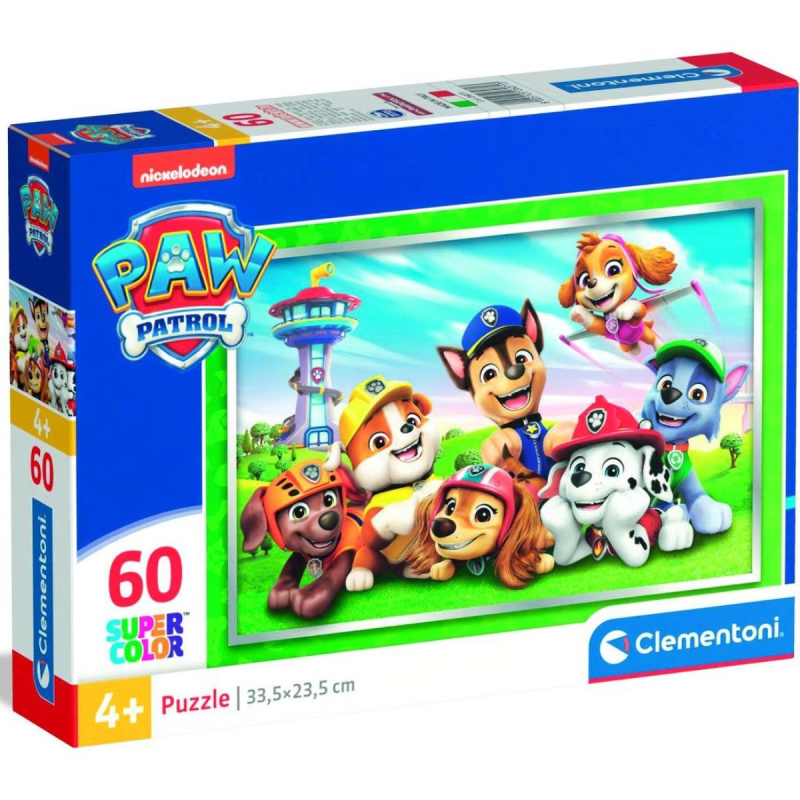 Clementoni Puzzle Tlapková patrola: Prima parta 60 dílků