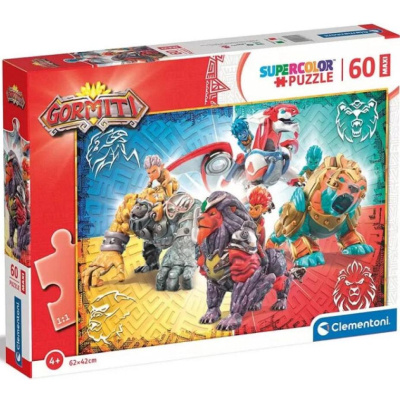 CLEMENTONI Puzzle Gormiti: Bojovníci čtyř živlů MAXI 60 dílků