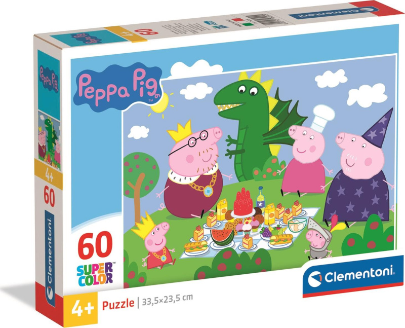 CLEMENTONI Puzzle Prasátko Pepina 60 dílků