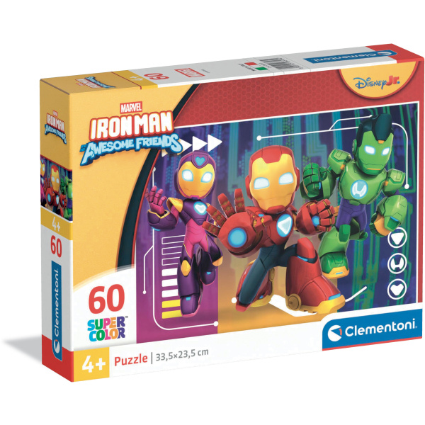 Puzzle Iron Man a úžasní přátelé 60 dílků CLEMENTONI