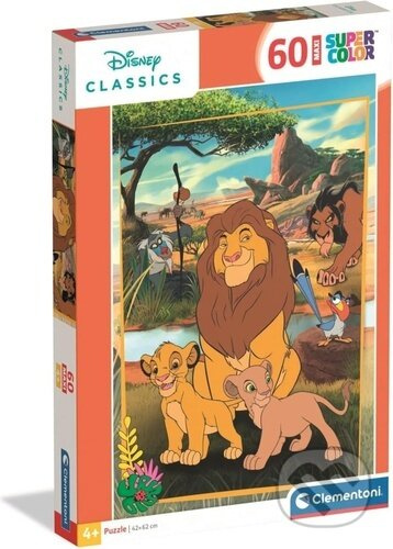 Puzzle CLEMENTONI Lví král MAXI 60 dílků