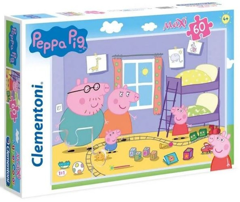 Puzzle Prasátko Peppa Maxi 60 dílků