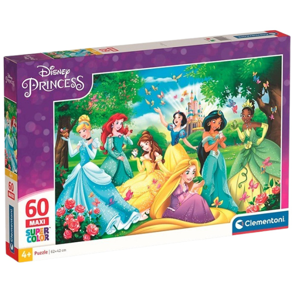 Clementoni - Puzzle 60 Disney princezny MAXI
