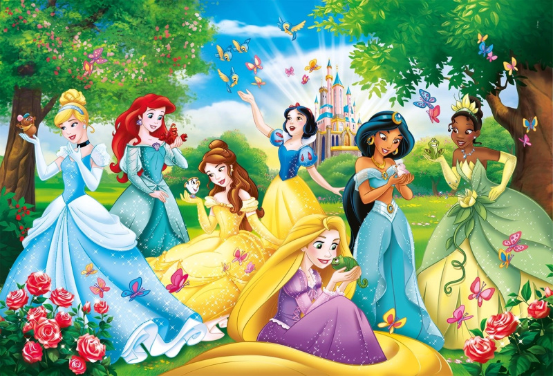 Clementoni - Puzzle 60 Disney princezny MAXI