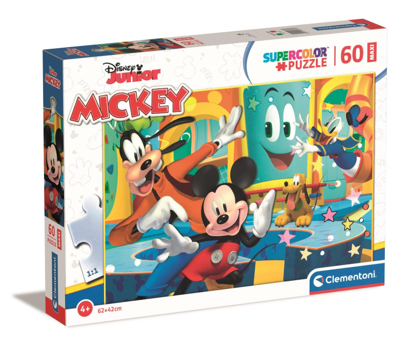 CLEMENTONI Mickey Mouse MAXI 60 dílků