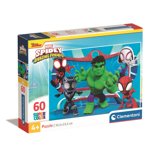 CLEMENTONI Puzzle Spidey a jeho úžasní přátelé 60 dílků