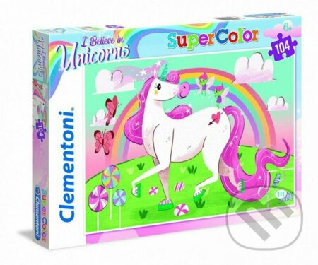CLEMENTONI Brilliant puzzle I Believe in Unicorns 104 dílků