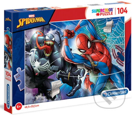 Supercolor Spider-man - puzzle z kategorie Maxi dílky