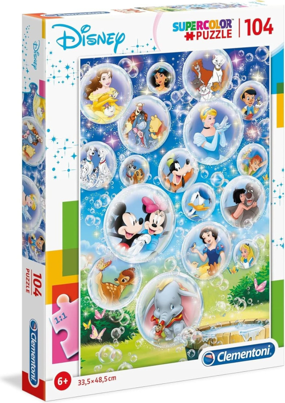 CLEMENTONI Puzzle Svět Disney 104 dílků