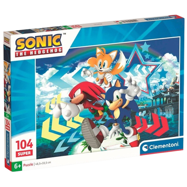 CLEMENTONI Puzzle Sonic 104 dílků