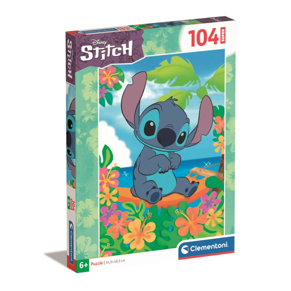 CLEMENTONI Puzzle Stitch: V houpací síti 104 dílků
