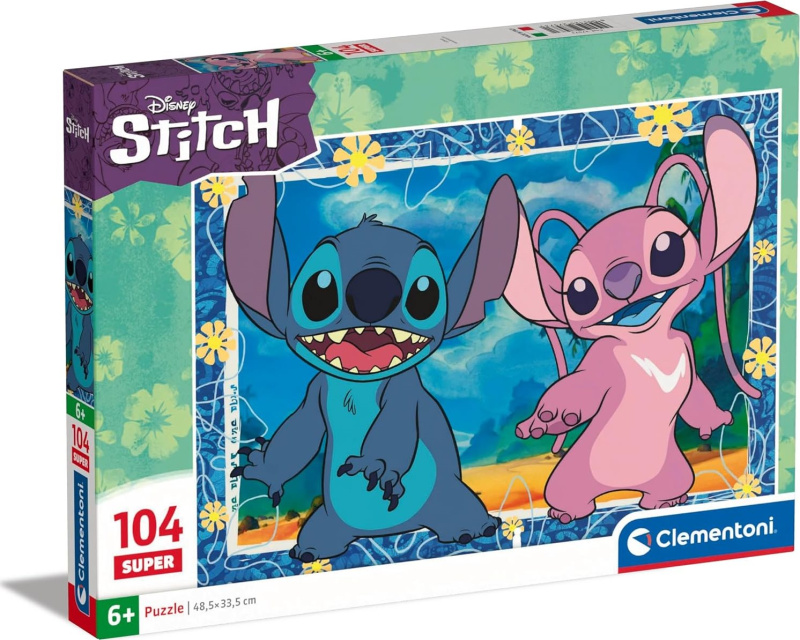 Puzzle 104 SUPER DISNEY STITCH 2 - puzzle z kategorie 60 - 300 dílků