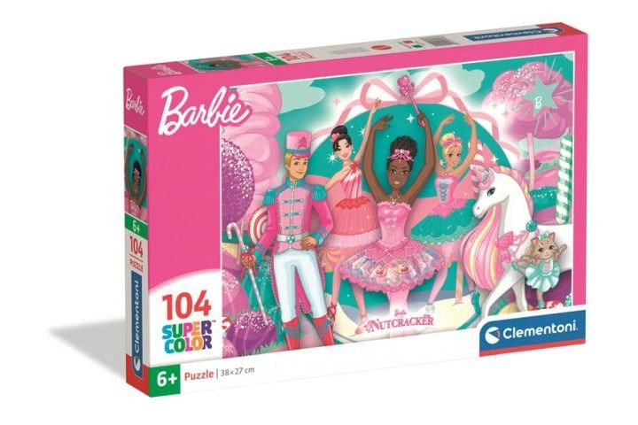 Dětské puzzle Clementoni SuperColor Barbie a Louskáček 104 dílků