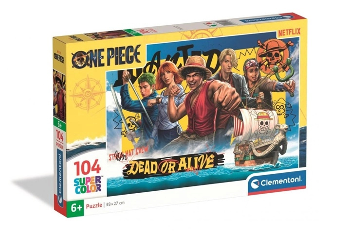 Clementoni puzzle One Piece Netflix 104 dílků super color