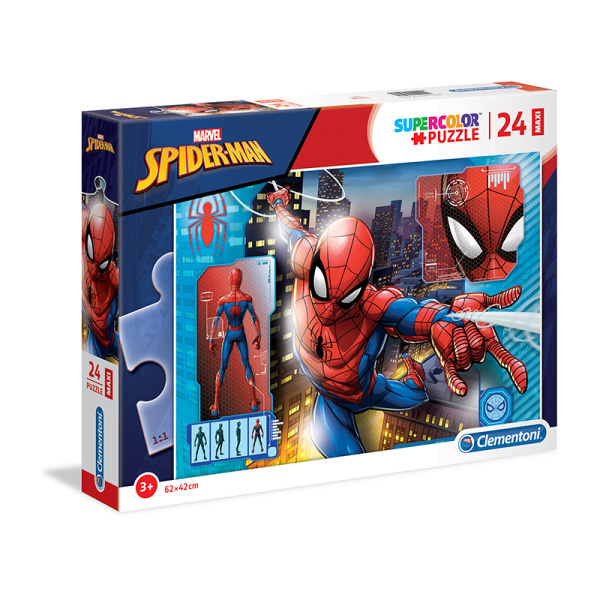 CLEMENTONI Spiderman: Profil MAXI 24 dílků