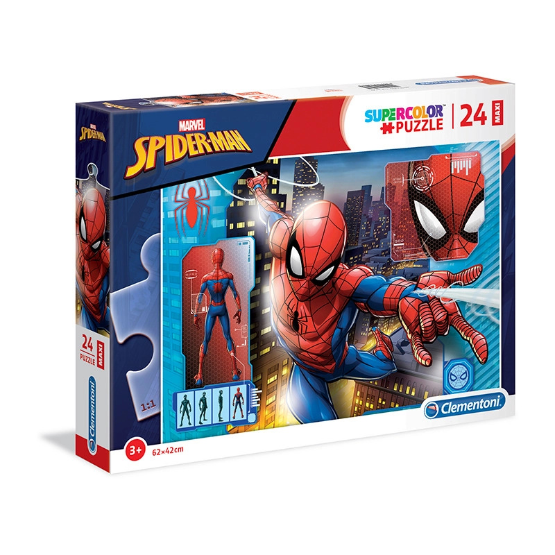 CLEMENTONI Spiderman: Profil MAXI 24 dílků