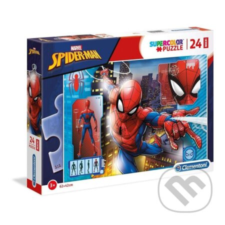 CLEMENTONI Spiderman: Profil MAXI 24 dílků