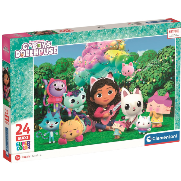 Clementoni - Puzzle Gábinin kouzelný domek: Na zahradě MAXI 24 dílků