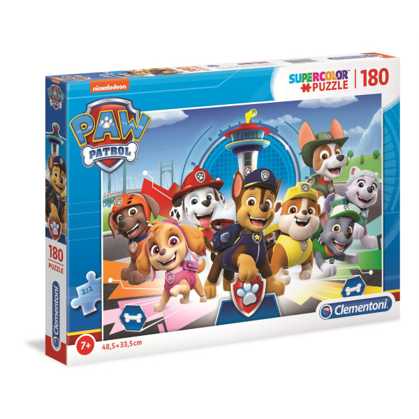 Clementoni - Puzzle Supercolor Paw Patrol Tlapková patrola 180 dílků