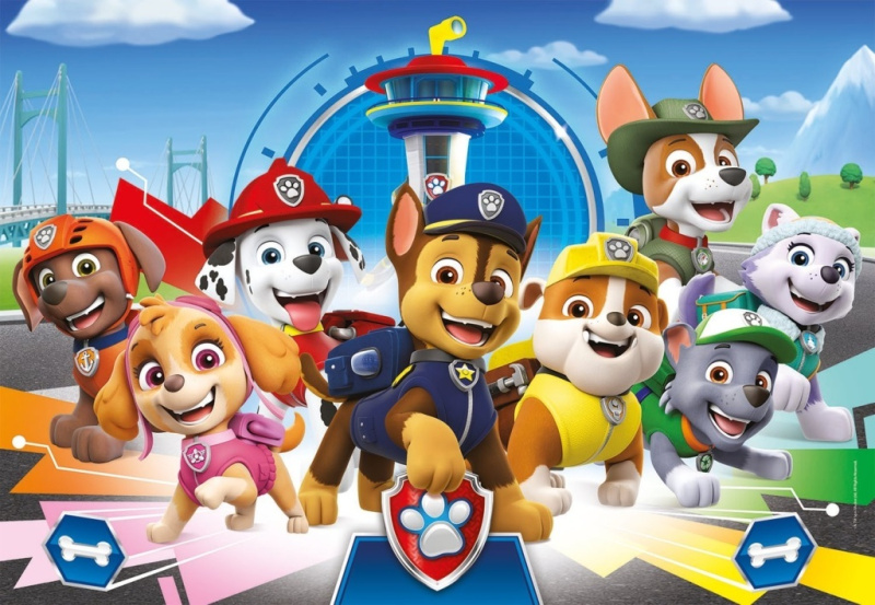 Clementoni - Puzzle Supercolor Paw Patrol Tlapková patrola 180 dílků