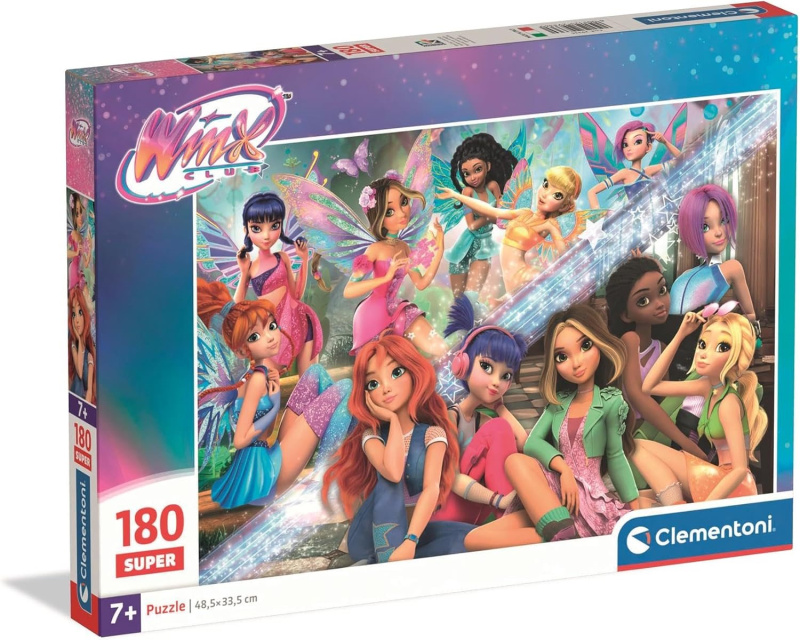 Puzzle pro děti Clementoni 180 dílků SUPER Winx Club
