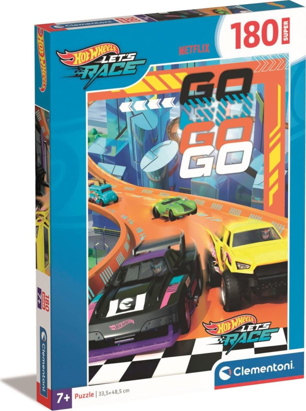 CLEMENTONI Hot Wheels 180 dílků
