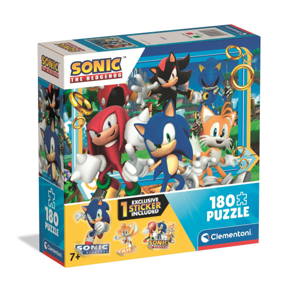 Puzzle CLEMENTONI Sonic ježek 180 dílků