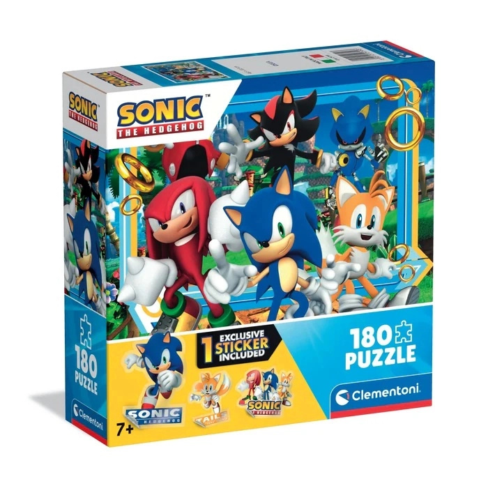 Puzzle CLEMENTONI Sonic ježek 180 dílků