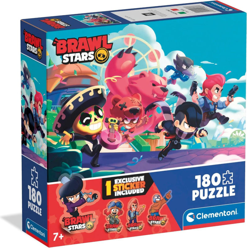 Clementoni dětské puzzle Brawl Stars 180 dílků v čtvercové krabičce