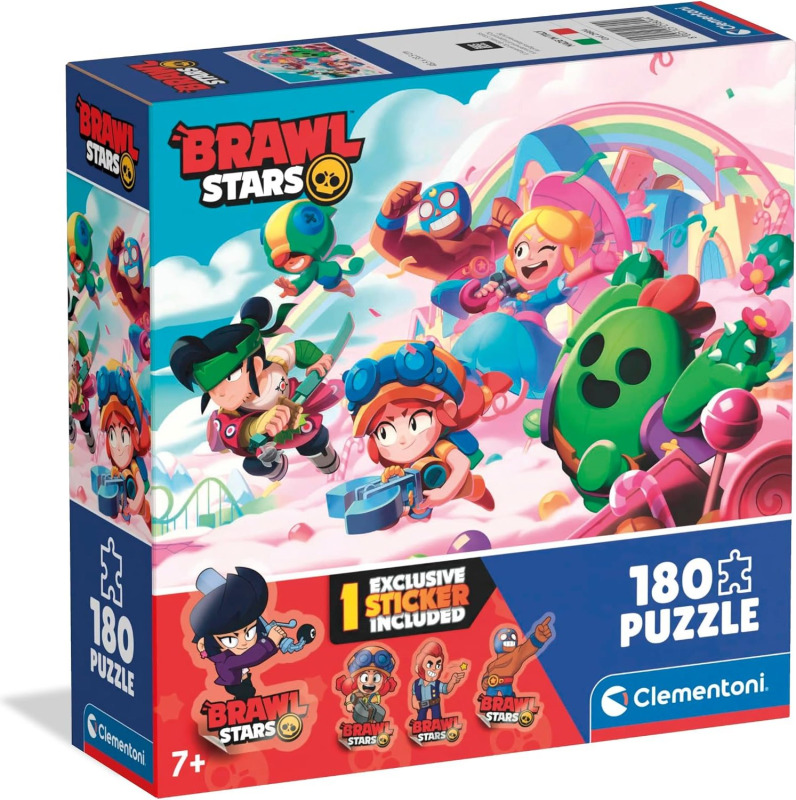Clementoni puzzle Brawl Stars 180 dílků ve čtvercovém boxu