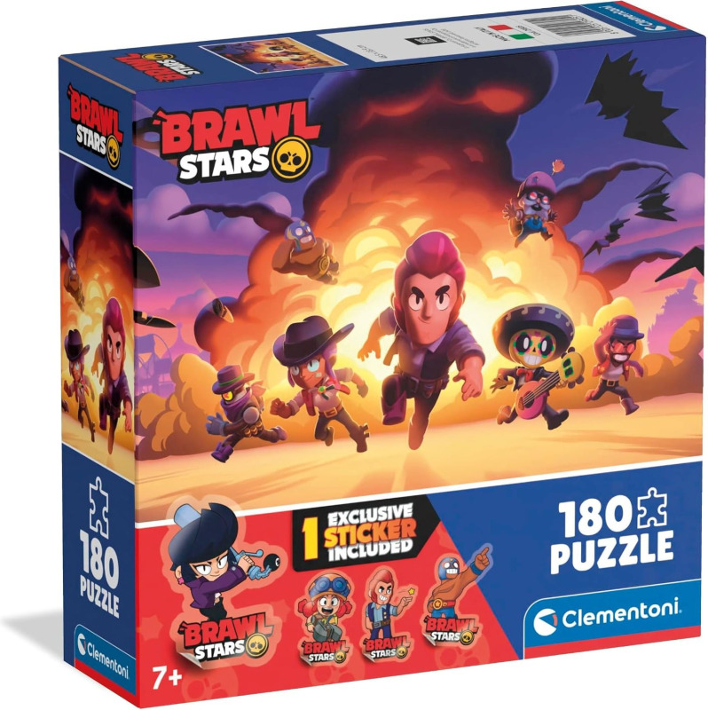 Clementoni Brawl Stars puzzle 180 dílků ve čtvercové krabičce