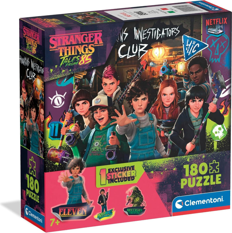 Clementoni Stranger Things puzzle 180 dílků v čtvercové krabici