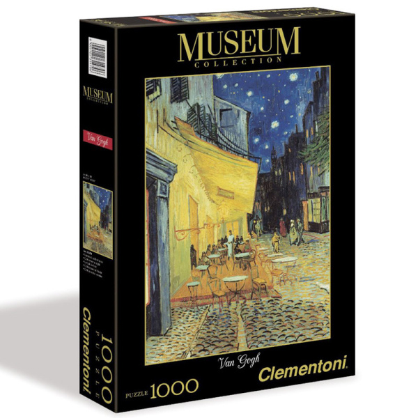 Van Gogh, Nočná terasa kaviarne - puzzle z kategorie Umělecké