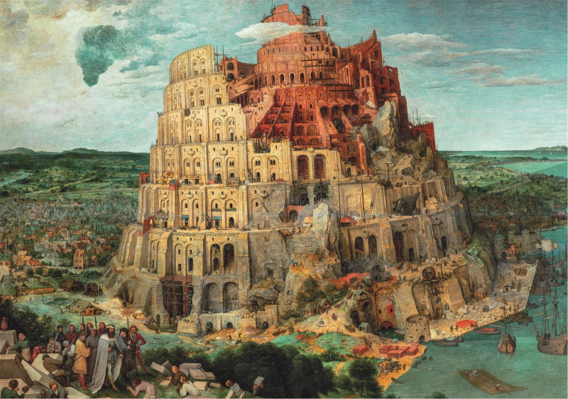 Clementoni Bruegel Babylónská věž 31691 1500 dílků