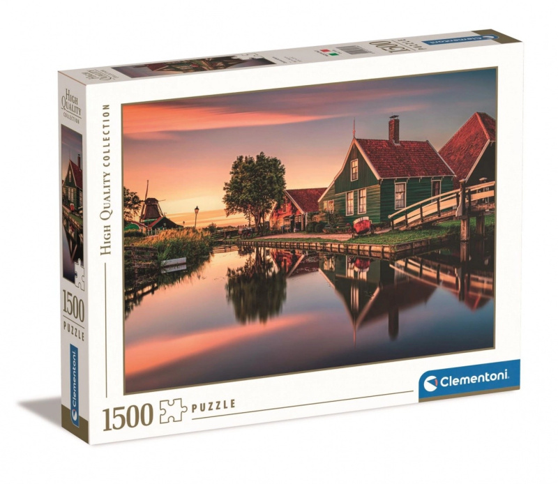 Clementoni - Puzzle 1500 Vesnice Zaanse Schans