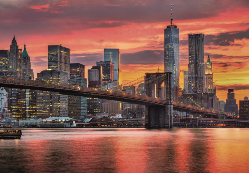 CLEMENTONI Řeka East River za soumraku USA 1500 dílků
