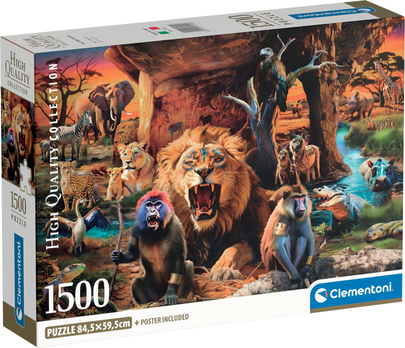 Clementoni puzzle Schůze zvířat 1500 dílků