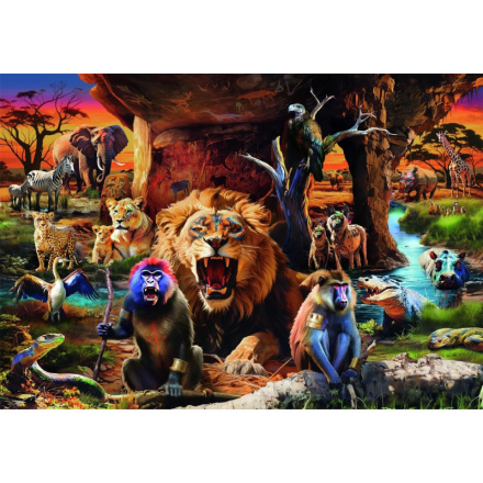 Clementoni puzzle Schůze zvířat 1500 dílků