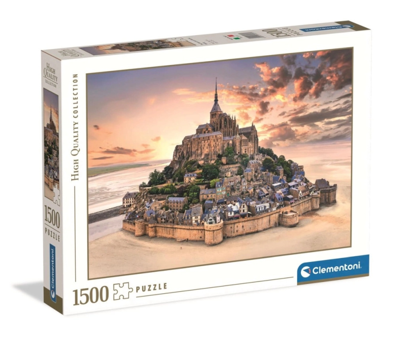 Puzzle 1500 dílků – The Mont Saint-Michel Rising (Clementoni)