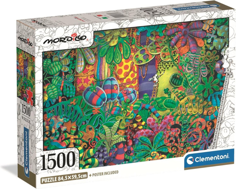 Clementoni - Puzzle 1500 Mordillo Malíř