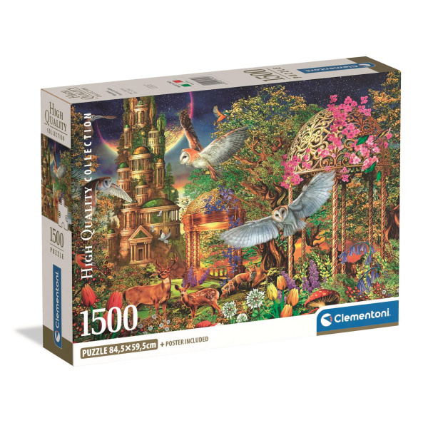 Clementoni - Puzzle 1500 Fantazijní zahrada v lese