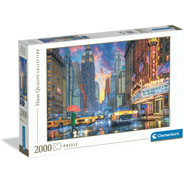 Clementoni puzzle Deštivý Manhattan 2000 dílků