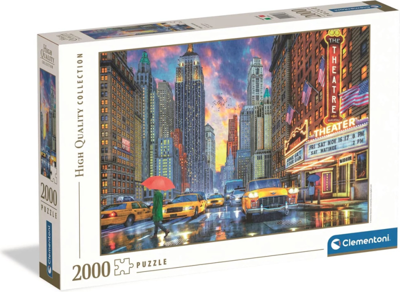 Clementoni puzzle Deštivý Manhattan 2000 dílků