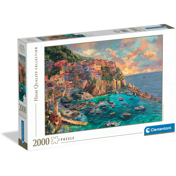Clementoni puzzle Malovaná Manarola 2000 dílků
