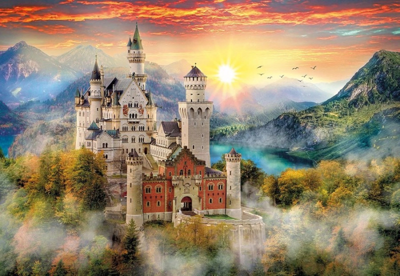 Skládačka 2000 kusů Zámek Neuschwanstein