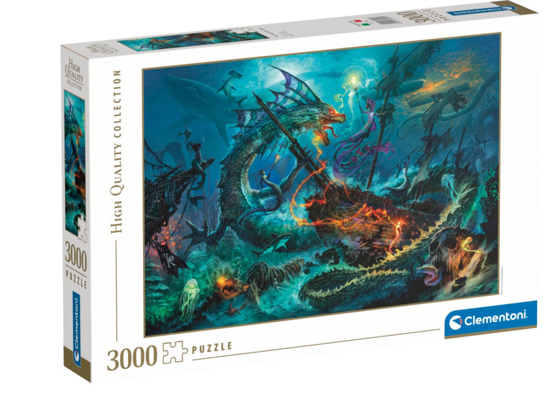 Clementoni - Puzzle 3000 Podmořská bitva