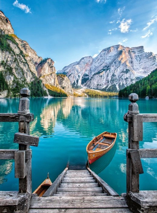 Clementoni - Puzzle 500 Jezero Braies