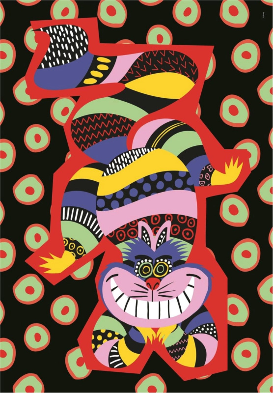 CLEMENTONI Alenka v říši divů: Kočka Šklíba 500 dílků