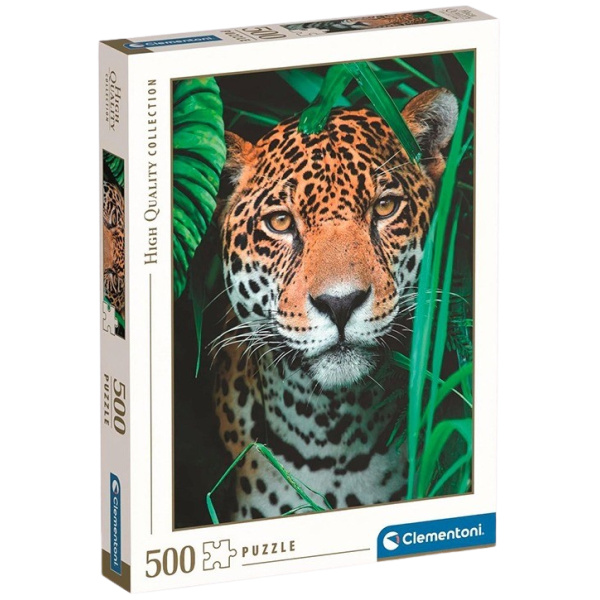 Clementoni - Puzzle 500 Jaguár v džungli